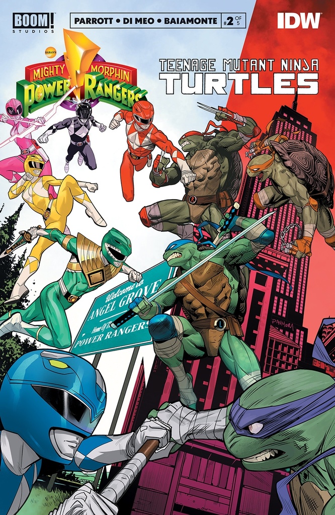 Power Rangers/Teenage Mutant Ninja Turtles #2 (Cover A Mora)