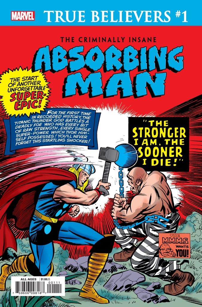 True Believers: Criminally Insane: Absorbing Man #1