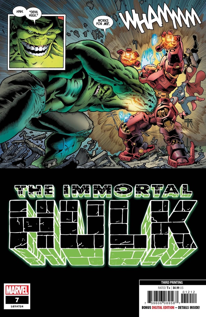 Immortal Hulk #7 (3rd Printing Bennett Variant)