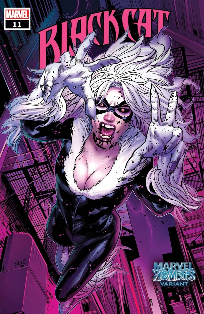 Black Cat #11 (Land Marvel Zombies Variant)