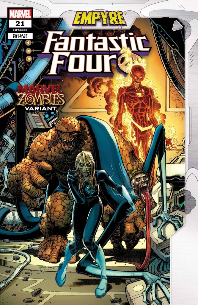 Fantastic Four #21 (Adams Marvel Zombies Variant EMP)