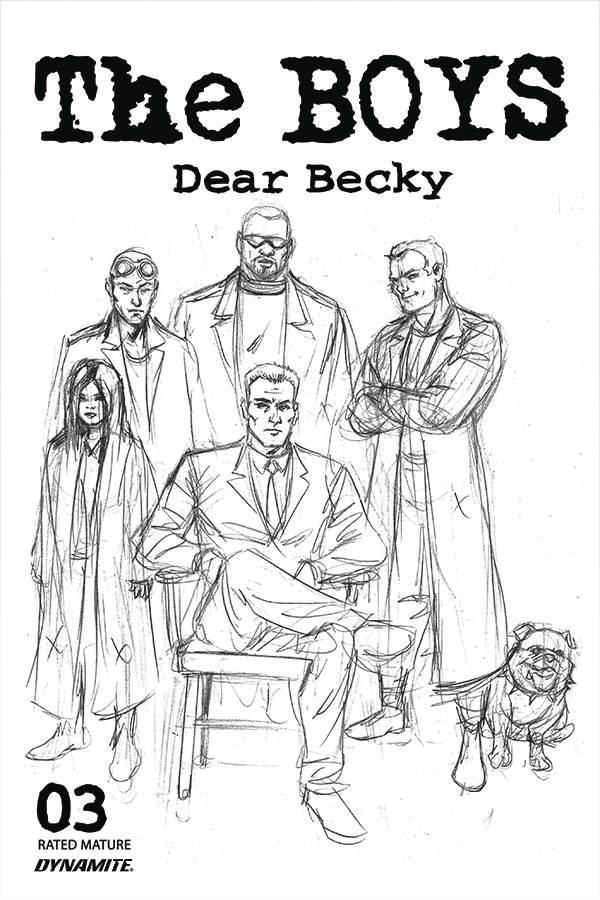 The Boys: Dear Becky #3 (Robertson Line Art Premium Bonus Variant)