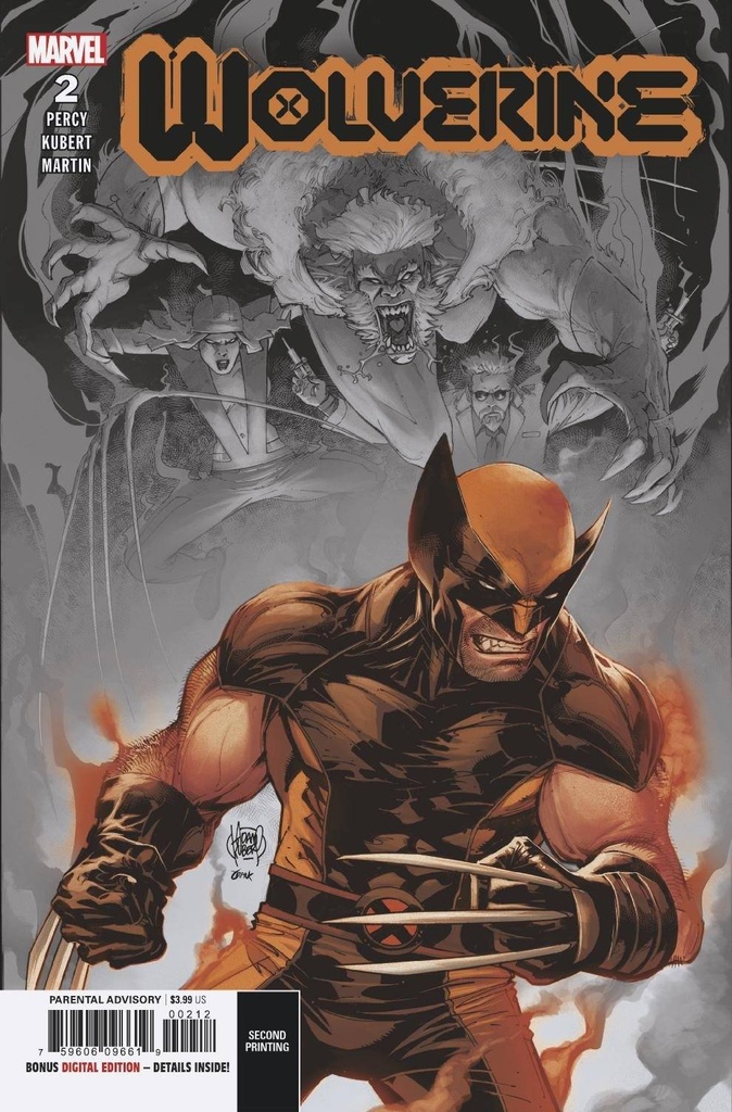 Wolverine #2 (2nd Printing Kubert Variant DX)