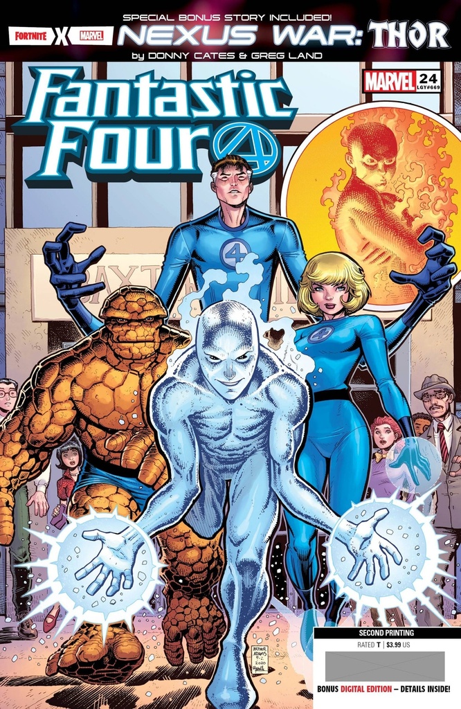 Fantastic Four #24 (2nd Printing Nick Bradshaw Variant)