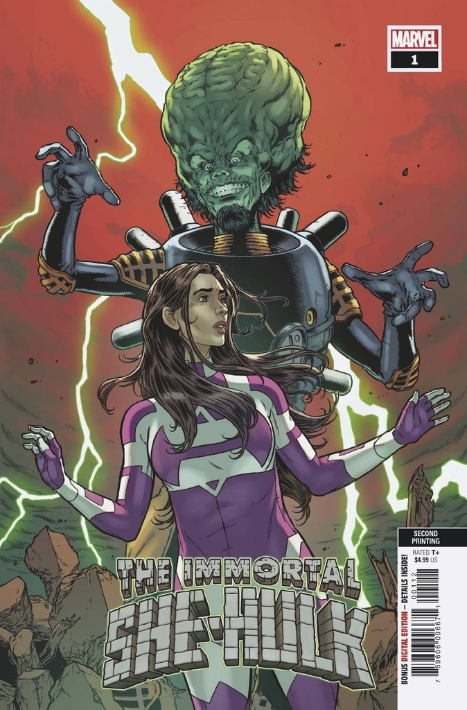 Immortal She-Hulk #1 (2nd Printing Davis-Hunt Variant)