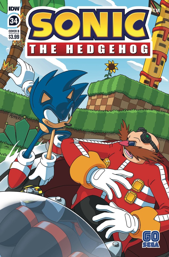 Sonic The Hedgehog #34 (Cover B Peppers)