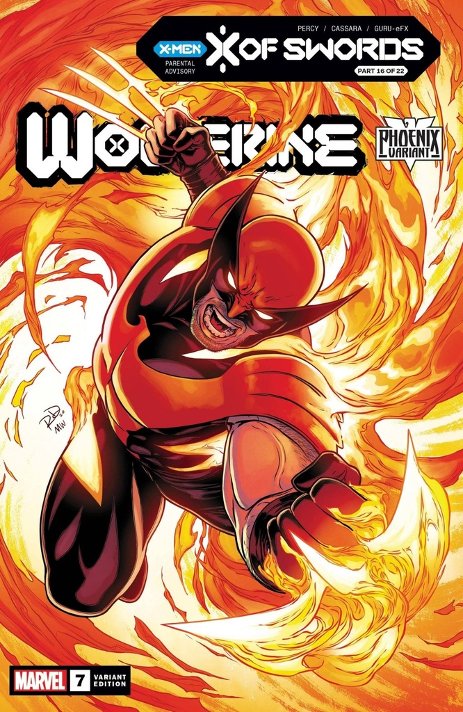 Wolverine #7 (Dauterman Wolverine Phoenix Variant XOS)