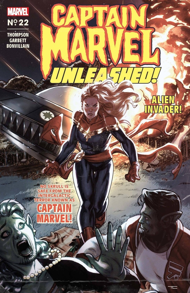 Captain Marvel #22 (Clarke Captain Marvel Unleashed Horror Variant)