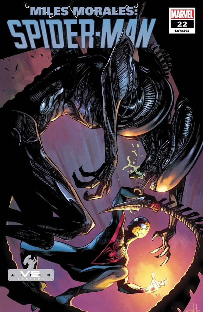 Miles Morales: Spider-Man #22 (Schiti Marvel vs. Alien Variant)