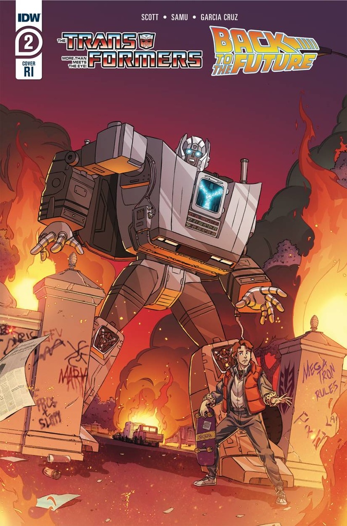 Transformers/Back to the Future #2 of 4 (1:10 Variant)