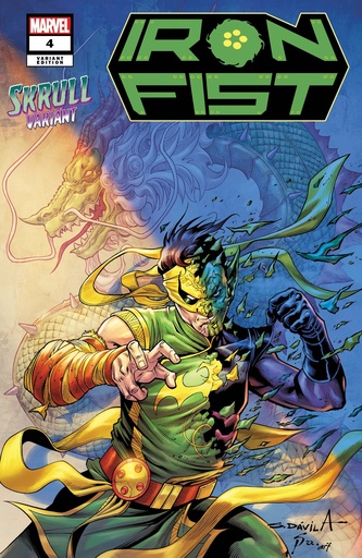 [MAR221073] Iron Fist #4 (Sergio Davila Skrull Variant)