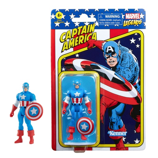 [HASF2652] Marvel Legends - Retro 375 Captain America Action Figure