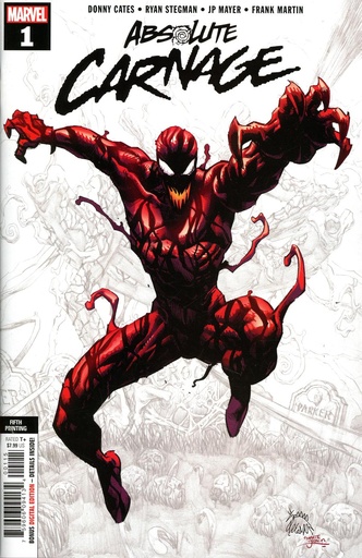 Absolute Carnage #1 of 5 (5th Printing Ryan Stegman Variant)