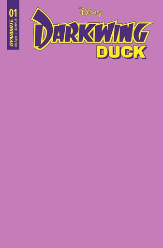 Darkwing Duck #1 (Cover F Purple Blank Authentix Variant)