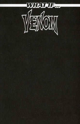 [DEC230553] What If…? Venom #1 (Black Blank Variant)