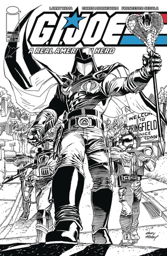 [JAN240353] GI Joe: A Real American Hero #305 (Cover B Andy Kubert B&W Variant)