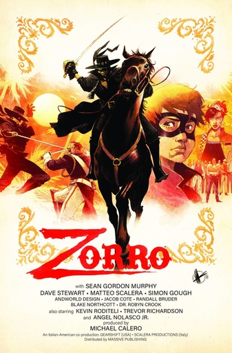 [NOV230901] Zorro: Man of the Dead #1 of 4 (Cover C Matteo Scalera Movie Poster Homage Variant)