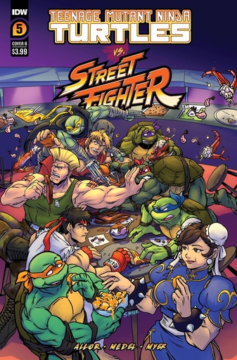 [AUG231440] Teenage Mutant Ninja Turtles vs. Street Fighter #5 of 5 (Cover B Sarah Myer)