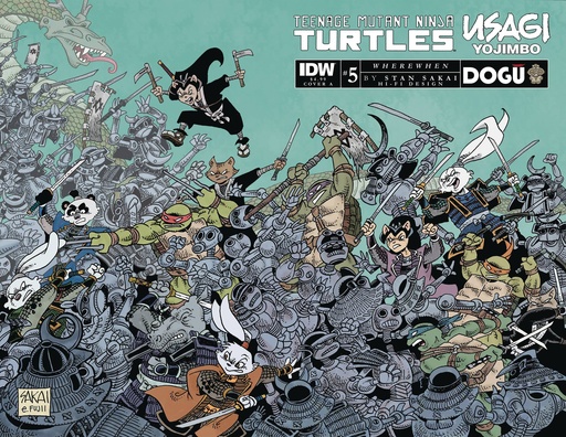 [MAY231425] Teenage Mutant Ninja Turtles/Usagi Yojimbo: WhereWhen #5 (Cover A Stan Sakai)