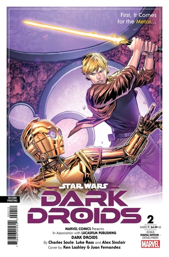 [JUL239586] Star Wars: Dark Droids #2 (2nd Printing Ken Lashley Variant)