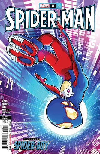 [MAR239162] Spider-Man #8 (2nd Printing Luciano Vecchio Variant)