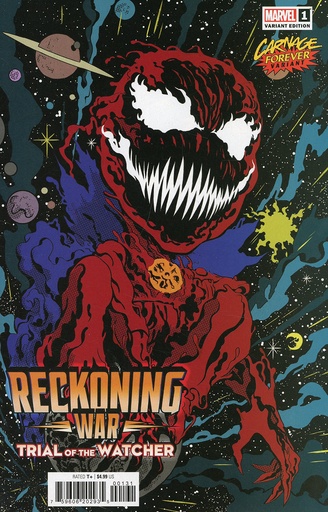 [JAN220929] Reckoning War: Trial of the Watcher #1 (Javier Rodriguez Carnage Forever Variant)