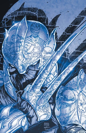 [OCT230073] Mighty Morphin Power Rangers/Teenage Mutant Ninja Turtles II B&W Edition #1 (Cover E Kevin Eastman & Freddie Williams II Reveal Variant)