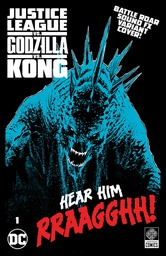 [AUG232950] Justice League vs. Godzilla vs. Kong #1 of 7 (Cover F Duce Godzilla Roar Sound FX Gatefold Variant)