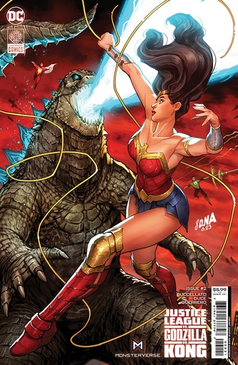 [SEP232713] Justice League vs. Godzilla vs. Kong #2 of 7 (Cover B David Nakayama Wonder Woman Card Stock Variant)