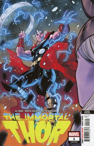 [JUL238739] Immortal Thor #1 (2nd Printing Martin Coccolo Variant)