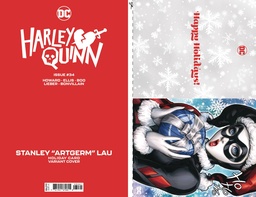 [SEP232793] Harley Quinn #34 (Cover C Stanley Artgerm Lau DC Holiday Card Special Edition)
