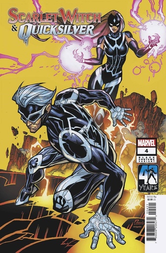 [MAR240804] Scarlet Witch & Quicksilver #4 (Chad Hardin Black Costume Variant)