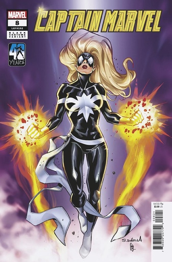 [MAR240788] Captain Marvel #8 (Sergio Davila Black Costume Variant)