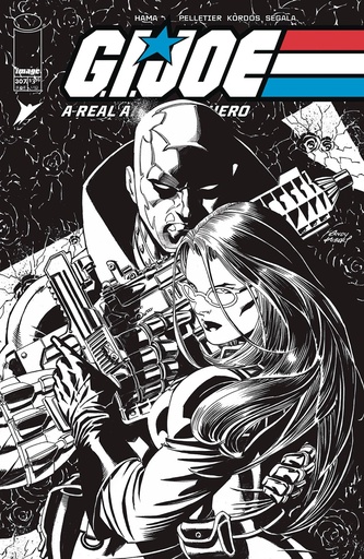 [APR240474] GI Joe: A Real American Hero #307 (Cover B Andy Kubert B&W Variant)