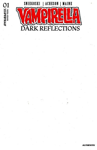 [APR240138] Vampirella: Dark Reflections #1 (Cover H Blank Authentix Variant)