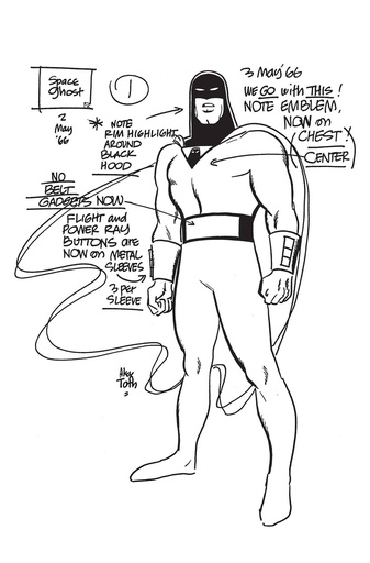 [FEB248395] Space Ghost #1 (Cover U Alex Toth Model Sheet Variant)