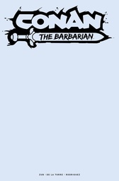 [MAY240368] Conan the Barbarian #13 (Cover G Color Blank Sketch)