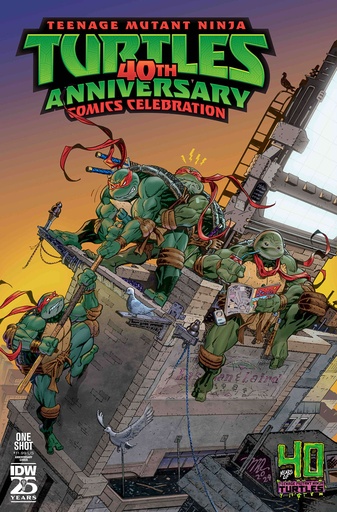 [FEB248848] Teenage Mutant Ninja Turtles 40th Anniversary Comics Celebration #1 (Cover H Michael Dooney 40th Anniversary Variant)