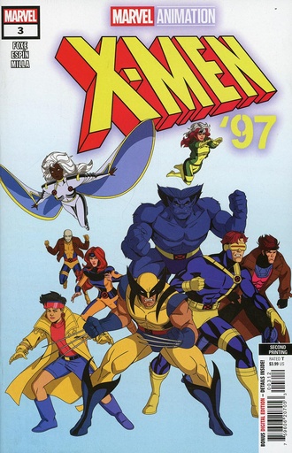 [APR248080] X-Men '97 #3 (2nd Printing Marvel Animation Variant)