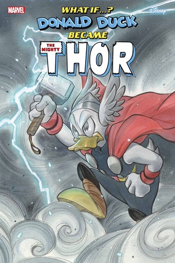 [JUL240643] Marvel & Disney: What If…? Donald Duck Became Thor #1 (Peach Momoko Variant)