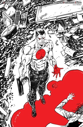 [AUG241357] Black, White & Bloodshot #2 (Cover E Tim Seeley Virgin Variant)