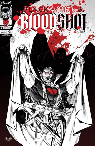 [AUG241354] Black, White & Bloodshot #2 (Cover B Rodrigo Rocha Monster Variant)