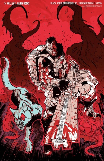 [SEP241385] Black, White & Bloodshot #3 (Cover F Fernando Heinz Furukawa Virgin Variant)