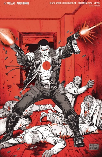 [OCT241248] Black, White & Bloodshot #4 of 4 (Cover F Don Perlin Virgin Variant)