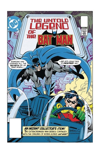 [NOV243215] The Untold Legend of the Batman: Limited Edition #1 (Cover A Jose Luis Garcia-Lopez & Dick Giordano)