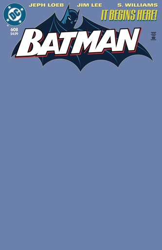 [NOV243045] Batman #608 (Facsimile Edition Cover C Blue Blank Card Stock Variant)