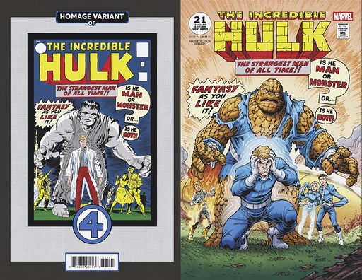 [NOV240709] Incredible Hulk #21 (Todd Nauck Fantastic Four Homage Variant)