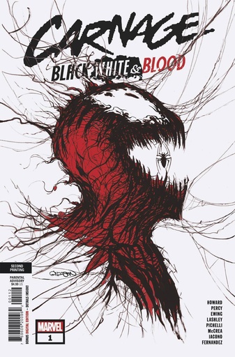 [FEB219064] Carnage: Black White & Blood #1 of 4 (2nd Printing Patrick Gleason Webhead Variant)