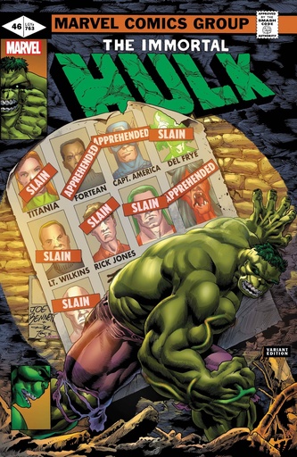 [MAR210634] Immortal Hulk #46 (Joe Bennett Homage Variant)