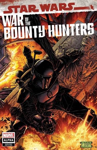 [MAR210654] Star Wars: War of the Bounty Hunters Alpha #1 (1:50 Steve McNiven Boba Fett Black Armor Variant)